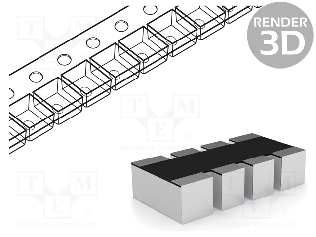 Резисторная сборка: Y; 33кОм; SMD; 1206; Кол-во резисторов: 4; ±5%